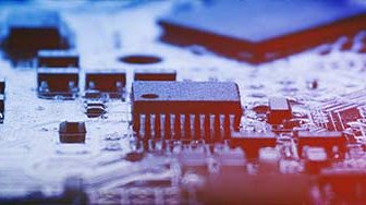 Colorized computer chip board