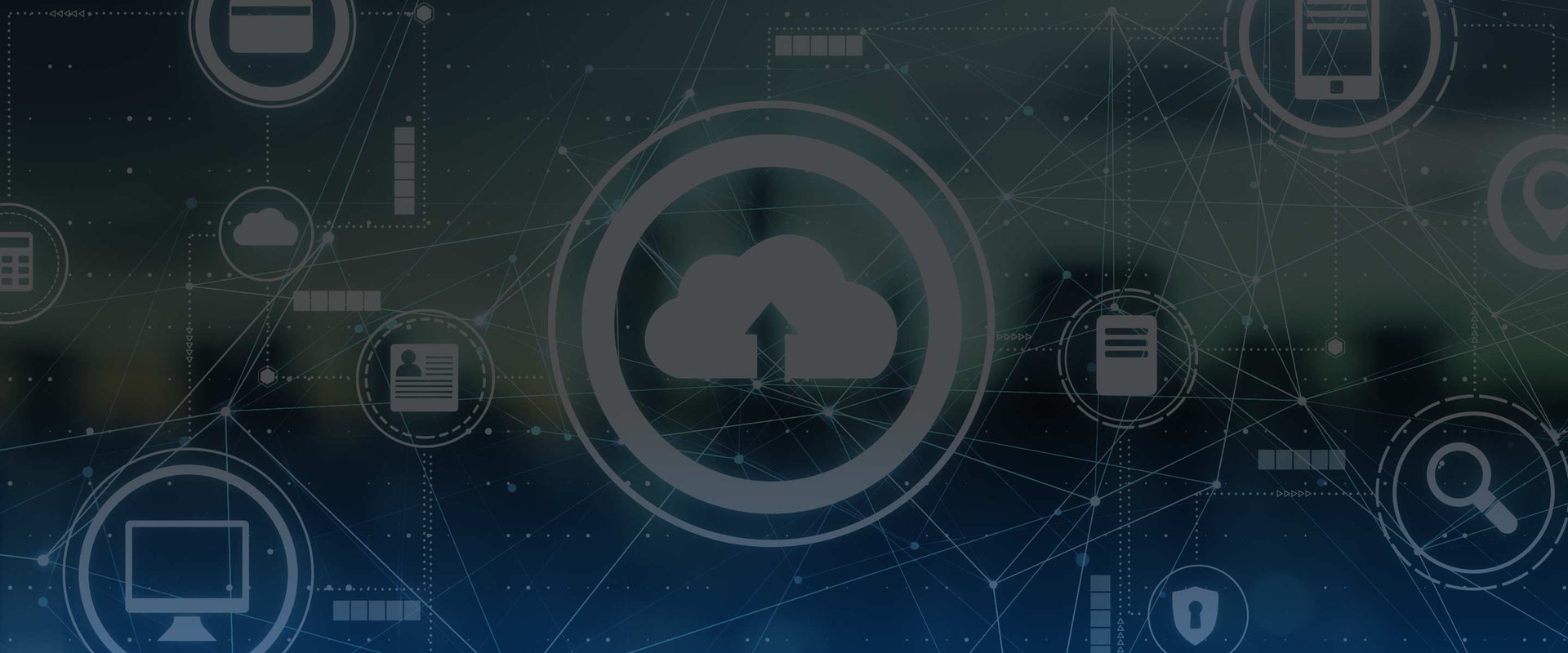 Cloud Technology Concept With Internet Network Icons