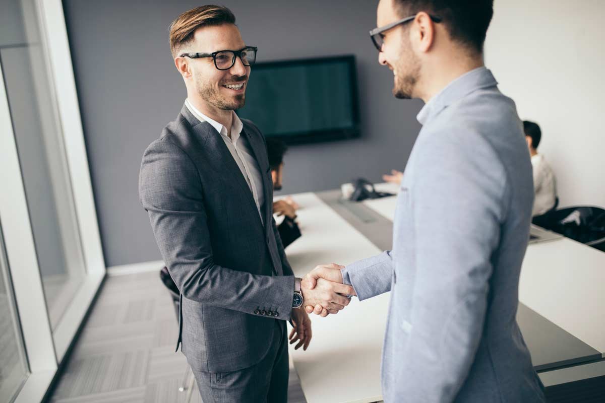 Professional Businessmen Shaking Hands