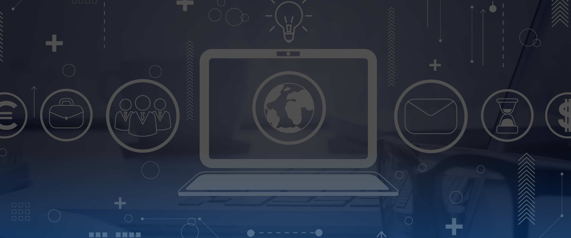 Service technology, service icon, communicates fast and modern communication